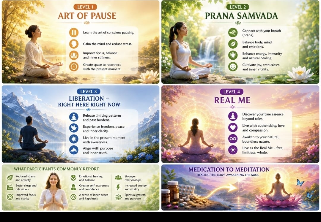 Guided Meditation Program — practising together through the four levels