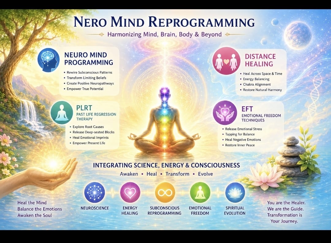 Neuro Mind Reprogramming — subconscious rewiring, PLRT, EFT and distance healing