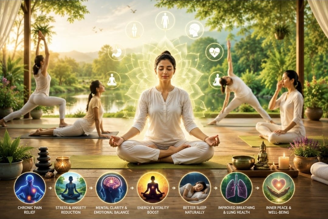 Therapeutic Yoga for Chronic Pain — healing yoga modules with Ayurvedic assessment